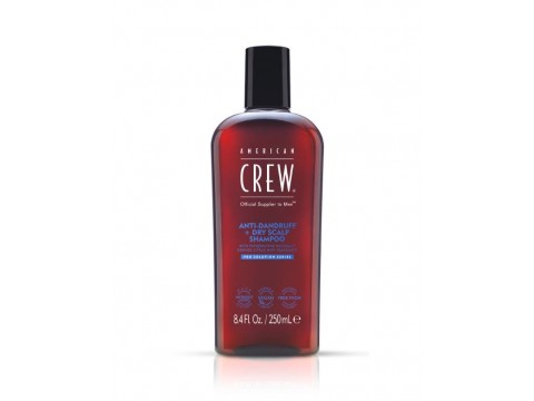 AMERICAN CREW™ ANTI-DANDRUFF + DRY SCALP SHAMPOO Šampūnas nuo pleiskanų ir sausos galvos odos, 250 ml
